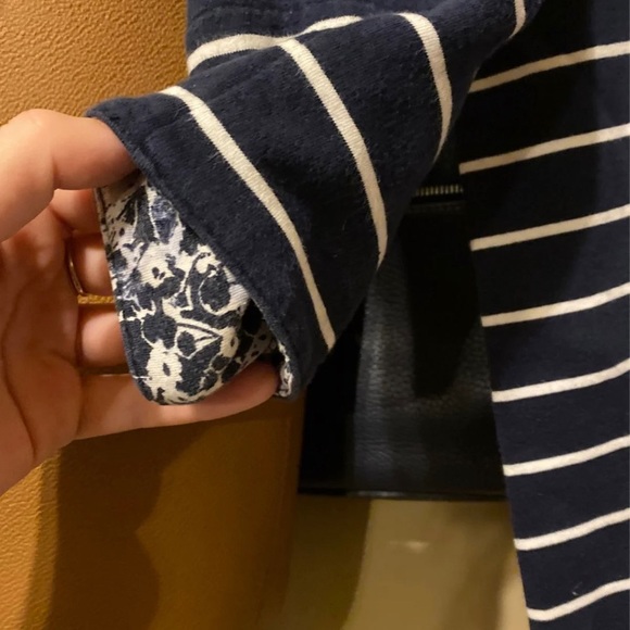 St. Tropez navy striped long sleeve dress - Picture 5 of 5